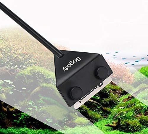 Segarty Aquarium Algae Scraper, 26.5" Stainless Steel Cleaner - Image 2