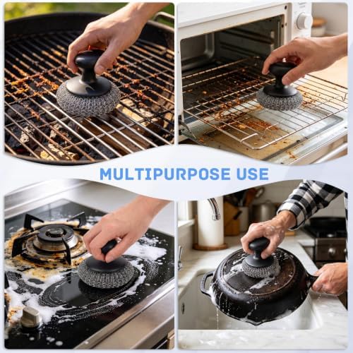 Steel Wool Scrubber, Stainless Steel Scrubber Pads - Image 5