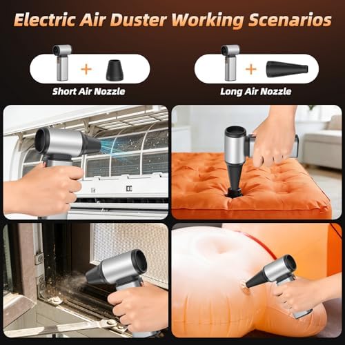 Compressed Air Duster 130000 RPM Powerful Electric Air Duster, Wireless Mini - Image 3