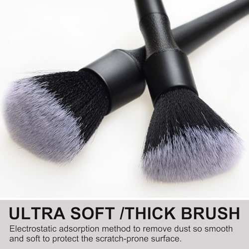 2 Microfiber Detailing Brushes, Car Interior Detailing Brush - Image 6