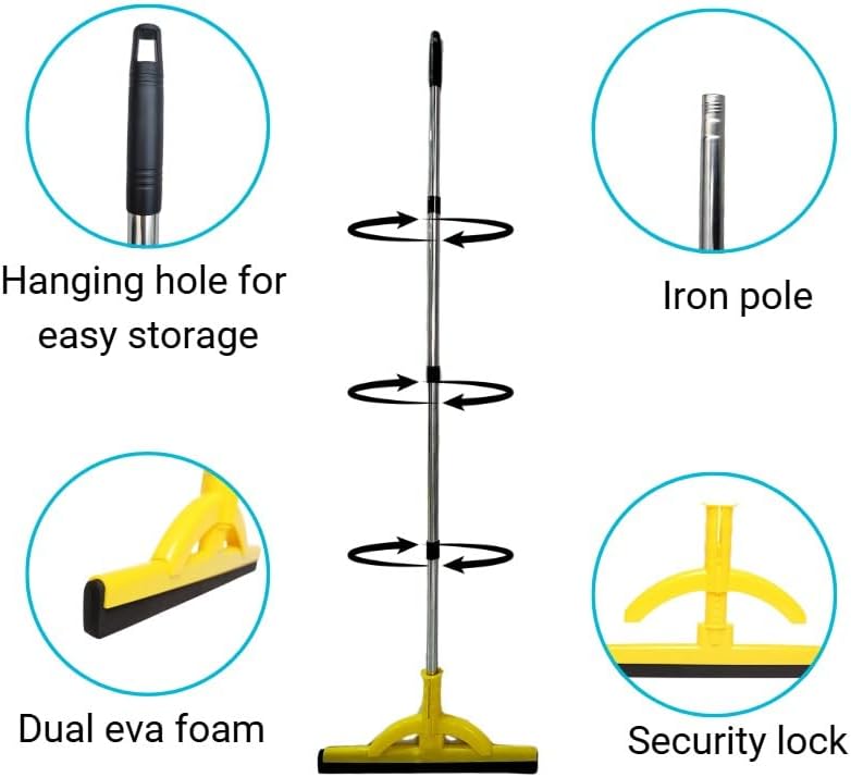 2-in-1 Heavy Duty Floor Squeegee and Water Broom - Image 4