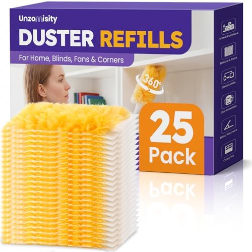 25 Count Duster Refills for Swiffer 360° Microfibre Dusters（Only Duster） by HOME