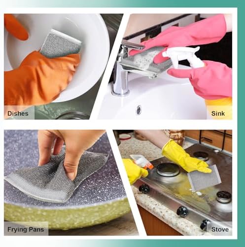 Thyle 12 Pack Kitchen Sponges for Dish, Non Scratch Scrubber - Image 5