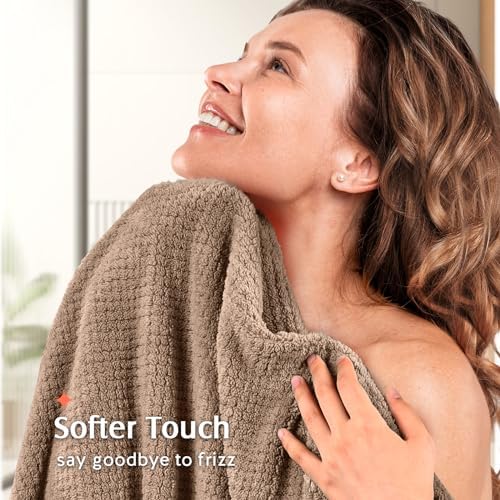 YFONG 2 Pack Large Microfiber Hair Towel Wrap - Image 3