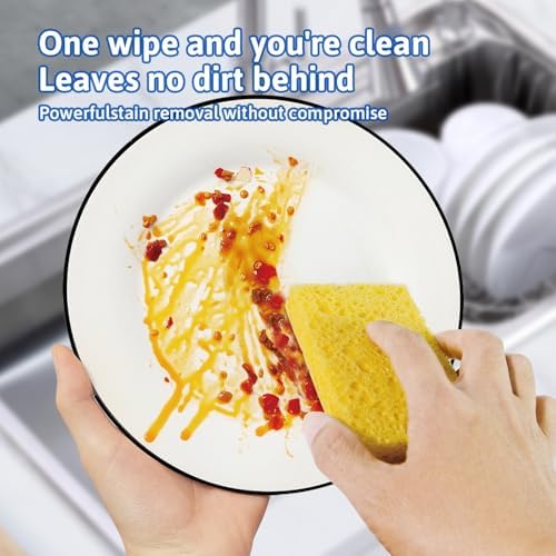 6 PCS Multi-Use Cellulose Kitchen Sponges Compressed Cellulose Sponges - Image 6