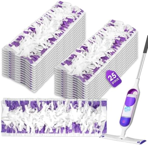Replacement Power Mop Pads for Swiffer PowerMop, Disposable PowerMop Mopping by BRUVISH