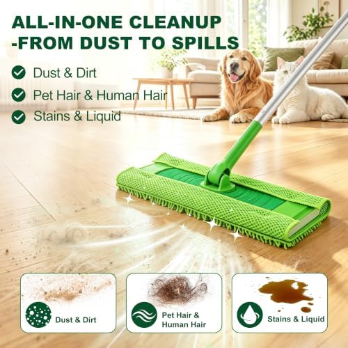 Microfiber Mop Pads for Swiffer Sweeper, Microfiber Pads Refills, 1 Reusable - Image 4