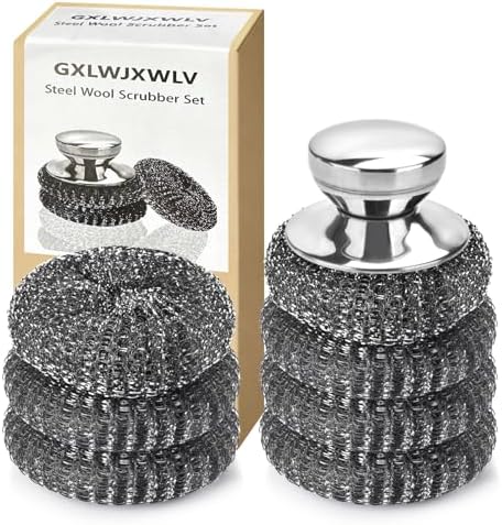 7PCS Steel Wool Scrubber Pads by Unknown