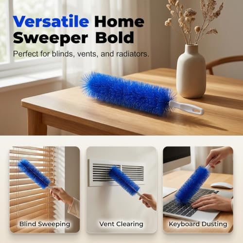 Bendable Microfiber Head, Fan Cleaner Brush, Reusable Fan Brush Cobweb Duster - Image 3
