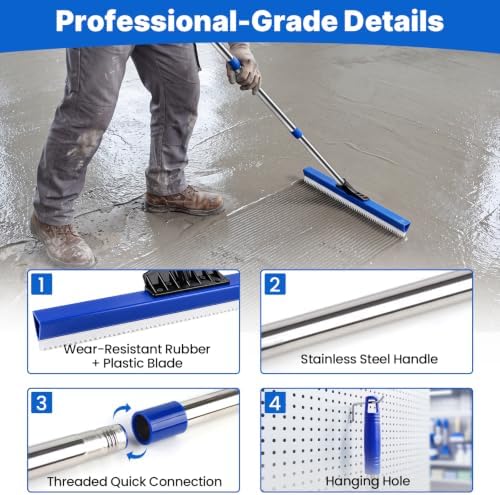 16" Notched Epoxy Floor Squeegee - Image 3