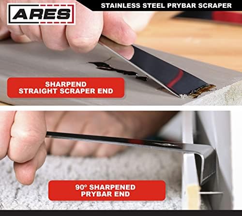 ARES 46017 12-In Stainless Steel Pry Bar Scraper - Image 3
