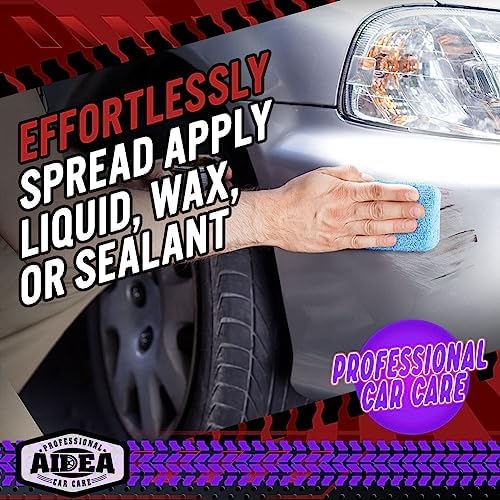 AIDEA Microfiber Applicator Pad-8 Pack, Car Wash Sponge - Image 4