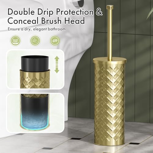Toilet Bowl Brush and Holder Set 3 Pack - Image 6