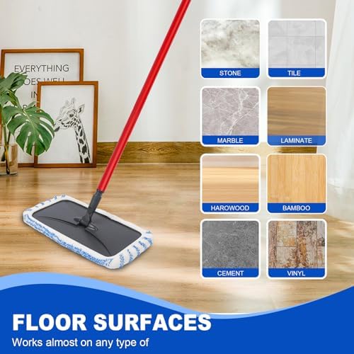 2-Pack Reusable Microfiber mop Pads, Compatible - Image 6