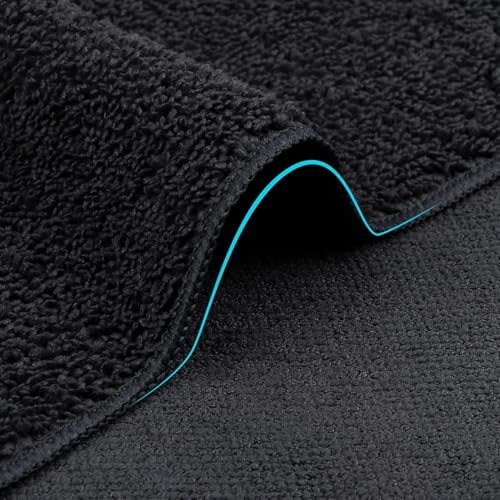 Orighty Washcloths Bulk, 100 Pack Microfiber Face Towels, 12x12 Inch Black - Image 3