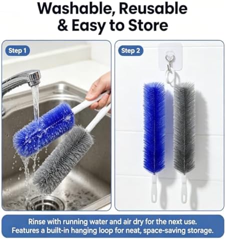 Cartorya Cleaning Brush, Fan Cleaning Brush, Dust Removal Brush, Bendable - Image 5