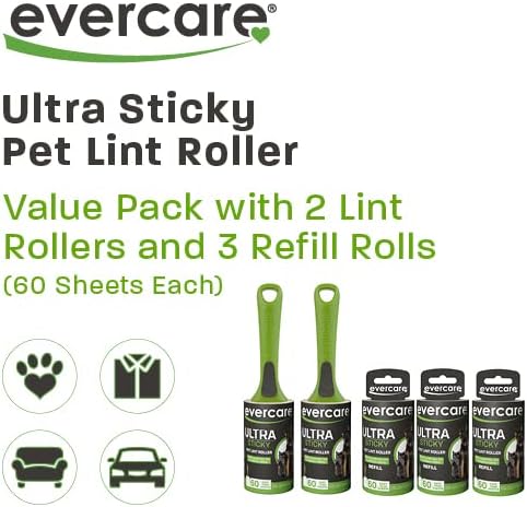 Evercare All Purpose Pet Hair 2 Lint Rollers - Image 2