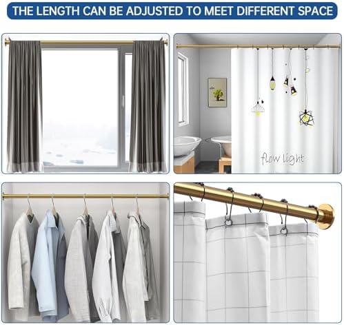 BRIOFOX Industrial Shower Curtain Rod - Image 6