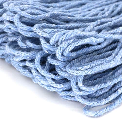 24 oz Loop-End Cotton String Mop Head, Heavy Duty String Mop Refills, 6 Inch - Image 6