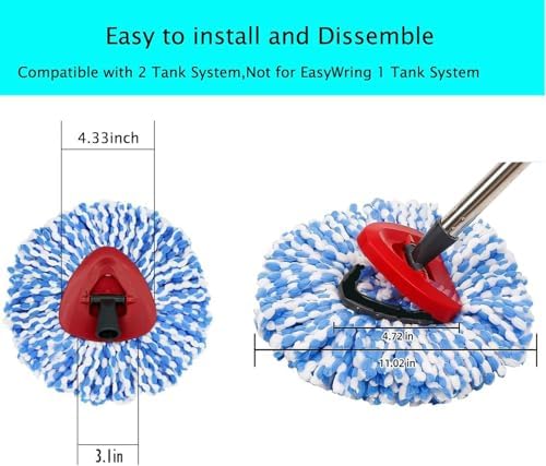 6 Pack Spin Mop Replacement Heads Compatible - Image 5