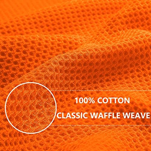Homaxy 100% Cotton Waffle Weave Kitchen Dish Cloths 6-Pack - Image 2