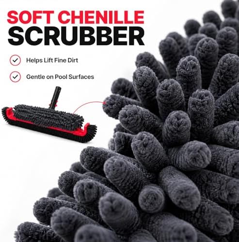 Sepetrel 22-Inch Curved Pool Brush Head, Chenille Scrubber - Image 4