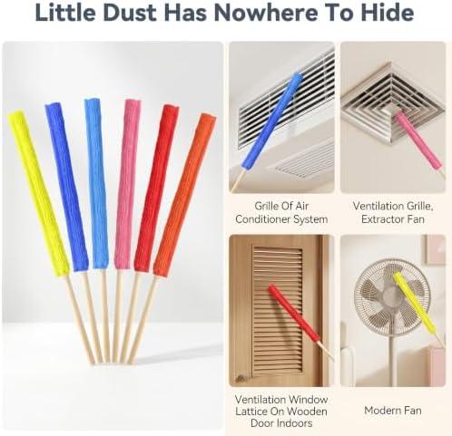 12Pcs Microfiber Duster Detail Duster Sticks, Mini Blind Cleaner Dusters - Image 3