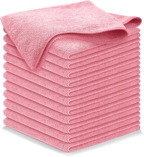 USANOOKS Microfiber Cleaning Cloth Light Pink by USANOOKS