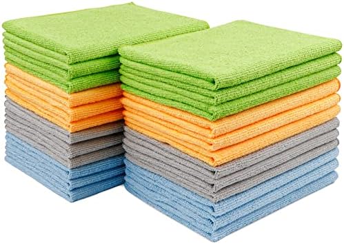 AIDEA Microfiber Cleaning Cloth 24 Pack, Microfiber Towels by AIDEAHOME