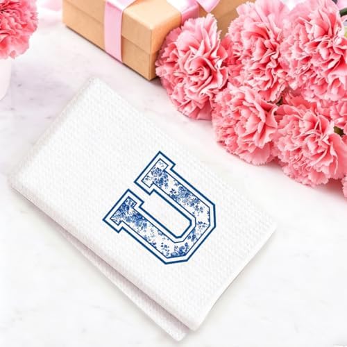 Chinoiserie Initial Kitchen Towels, Personalized Kitchen Towels, Personalized - Image 4