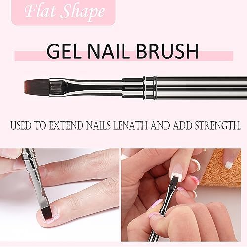 3Pcs Nail Art Clean Up Brushes, - Image 3