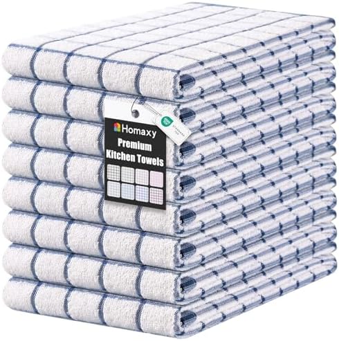 Homaxy Premium Kitchen Towels, Check Design by Homaxy
