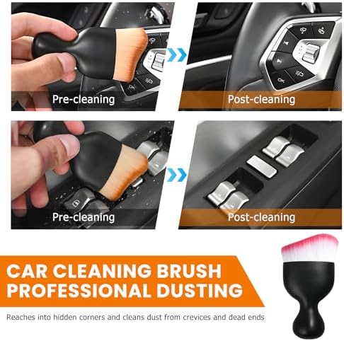 Car Detailing Brush, Scratch Free Soft Bristles Dust Brush Auto Interior - Image 6