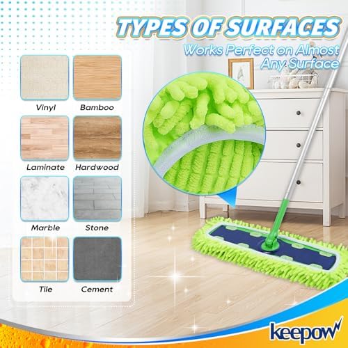 KEEPOW Reusable Microfiber Mop Pads Compatible - Image 5