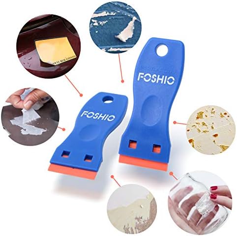 FOSHIO Plastic Razor Blade Scraper Include 2PCS Scraper Tool and 100PCS Blades - Image 5