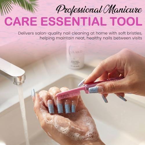 CLAWD Nail Cleaning Brush, Contoured Fingernail Scrub Brush - Image 2
