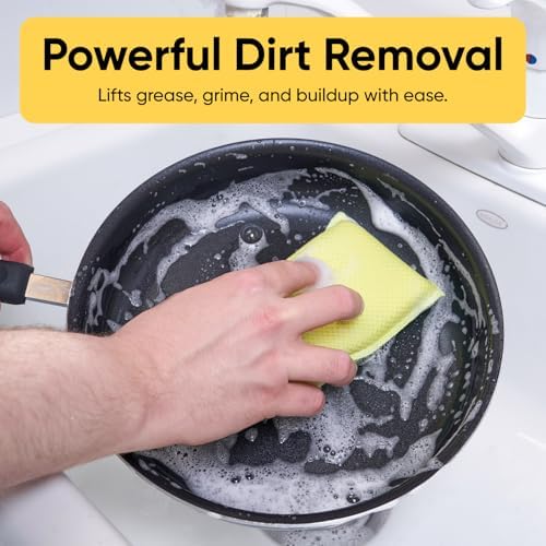 Microfiber Sponges for Dishes Kitchen Sponges Non-Scratch Sponge Dish Scrubber - Image 7