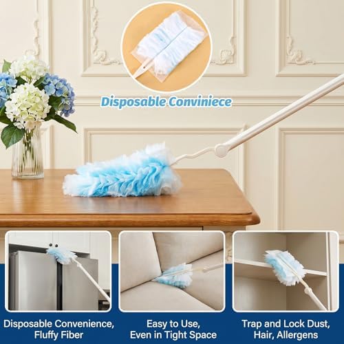 120 Pcs Disposable Heavy Duty Duster Refills, Bulk Electrostatic Duster Refills - Image 5