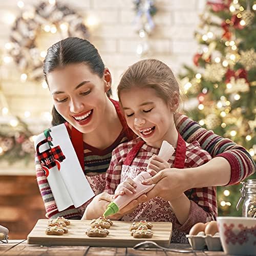 Honoson Christmas Kitchen Towels Ultra Absorbent Dish Quick to Drying Buffalo - Image 2
