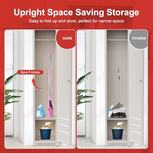 Tiumso Broom with Dustpan Combo Set, Brooms and Dust Pan with Handle, Brooms - Image 6