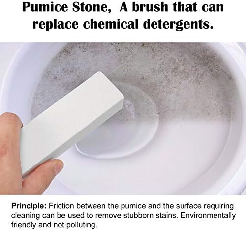 8 Pack Pumice Stone for Toilet Bowl Cleaning, Scouring Stick Remove Hard Water - Image 2