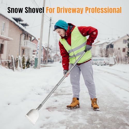 Floor Scraper Long Handle, Paint Wallpaper Garden Snow Ice Shovel - Image 2