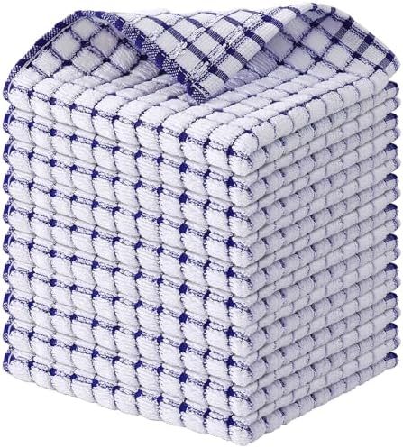Kitinjoy Cotton 10 Pack Terry Kitchen Dish Cloths by Kitinjoy