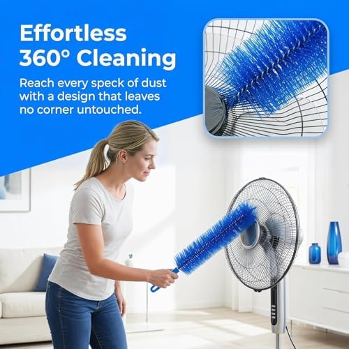 Bendable Microfiber Head, 2026 Reusable Fan Cleaner Brush, Fan Brush Cleaner - Image 3