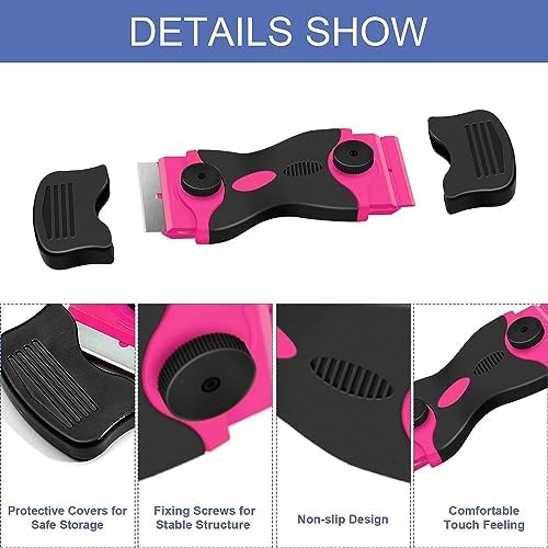 DEKEones Razor Blade Scraper, Double Edged Razorblade Scraping Tool - Image 4