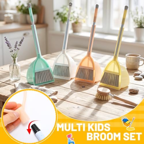 8 Set Mini Broom with Dustpan Bulk - Image 5