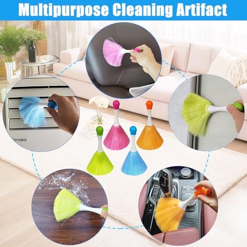 4 Pack 8" Hand Grips Microfiber Washable Duster, Suitable - Image 7