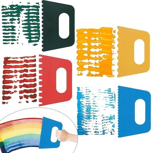 7 Piece Plastic Paint Scraper Set - Image 7