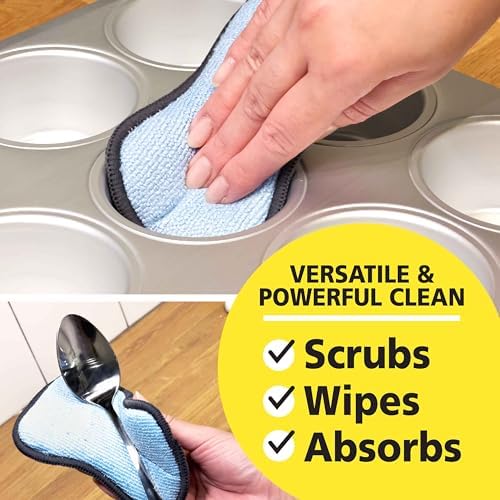 Original Scrub-N-Wipe Pad by Tuff-Scrub, Microfiber, Non-Scratch, Dual-Sided - Image 6