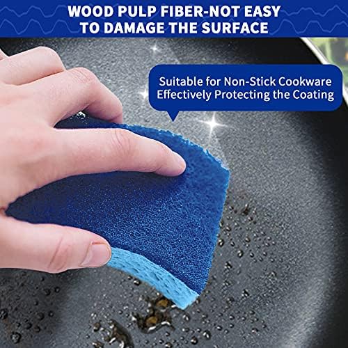 CELOX 36 Pack Non-Scratch Dish Sponge, Dual Sided Kitchen Sponges - Image 4